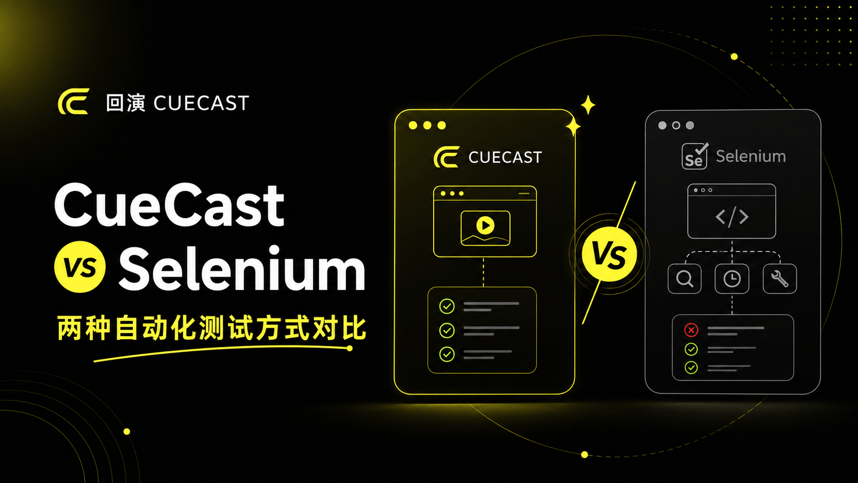 CueCast vs Selenium:自动化测试一定要写代码吗?